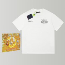 Louis Vuitton Versatile Shoes Letter Printed Short Sleeves Unisex Simple Casual T-shirt