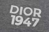 Dior Embroidered Letter Logo Round Neck Sweater Wool Sweater