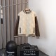 Louis Vuitton Classic Embroidered Logo Ball Jacket Couple Splice Leather Jacket