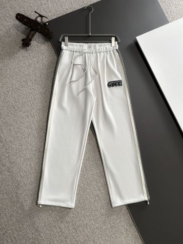 Gucci Fashion New Splicing Side Embroidered Logo Elastic Band Casual Pants