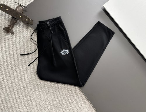 Prada New Toothbrush Embroidered Logo Elastic Band Casual Pants