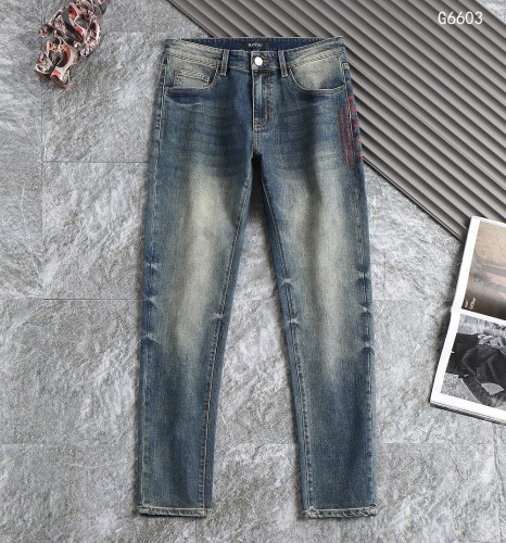 Gucci New Classic Logo Letter Printed Straight leg Jeans