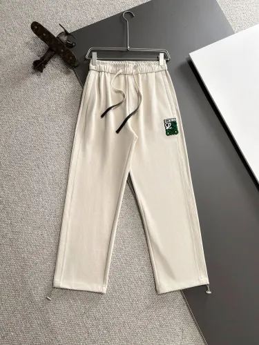 Loewe Fashion New Toothbrush Embroidery Logo Elastic Band Casual Pants