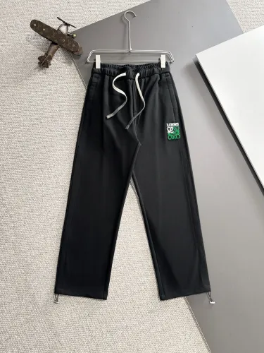 Loewe Fashion New Toothbrush Embroidery Logo Elastic Band Casual Pants