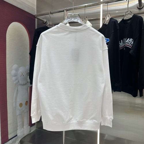 Balenciaga Personalized Logo Printed Round Neck Hoodie Unisex Casual Loose Sportswear