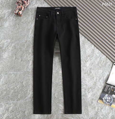 Prada New Classic Logo Printed Straight leg Jeans