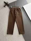 Prada New Classic Unisex Triangle Logo Elastic Band Casual Pants