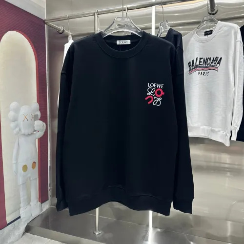 Loewe Personalized Logo Printed Round Neck Hoodie Unisex Casual Loose Sportswear