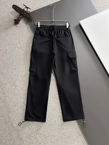 Loewe New Toothbrush Embroidery Logo Elastic Band Work Pants Couple Fashion Casual Pants