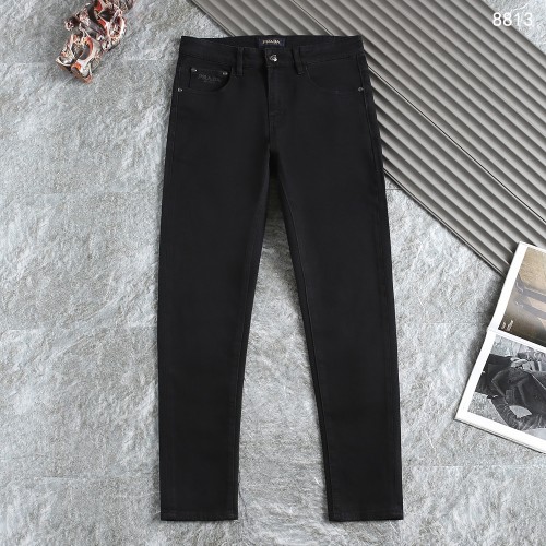 Prada New Classic Triangle Logo Straight leg Jeans