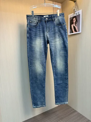 Loewe New Fashion Logo Washed Casual Jeans