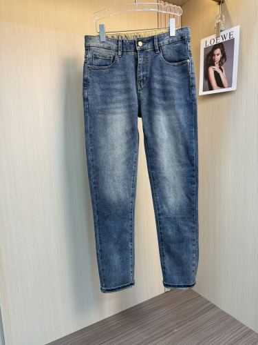 Prada New Fashion 3D Logo Washed Casual Jeans