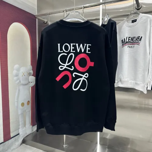 Loewe Personalized Logo Printed Round Neck Hoodie Unisex Casual Loose Sportswear