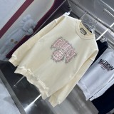 Gucci Personalized Logo Printed Round Neck Sweatshirt Unisex Casual Loose Sportswear