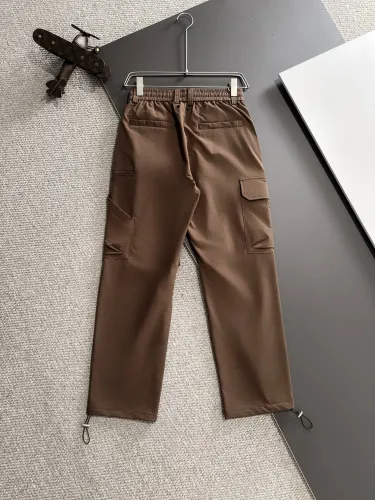 Loewe New Toothbrush Embroidery Logo Elastic Band Work Pants Couple Fashion Casual Pants