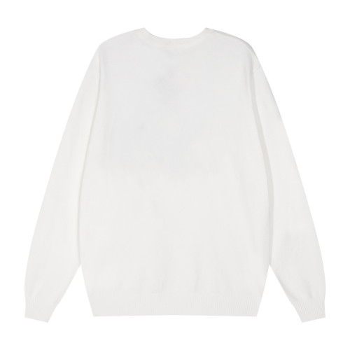 Prada Fashion Triangle Logo Round Neck Sweater Couple's Versatile Casual Base Shirt