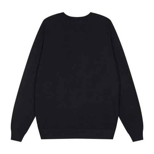 Prada Fashion Triangle Logo Round Neck Sweater Couple's Versatile Casual Base Shirt