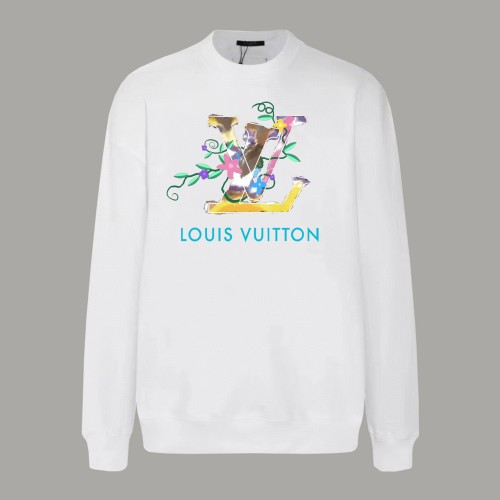 Louis Vuitton New Flower Logo Printed Sweatshirt Unisex Casual Round Neck Sportswear
