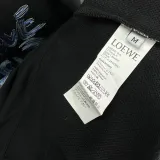Loewe New Embroidered Stitching Colored Letter Logo Hoodie Unisex Casual Washed Sportswear