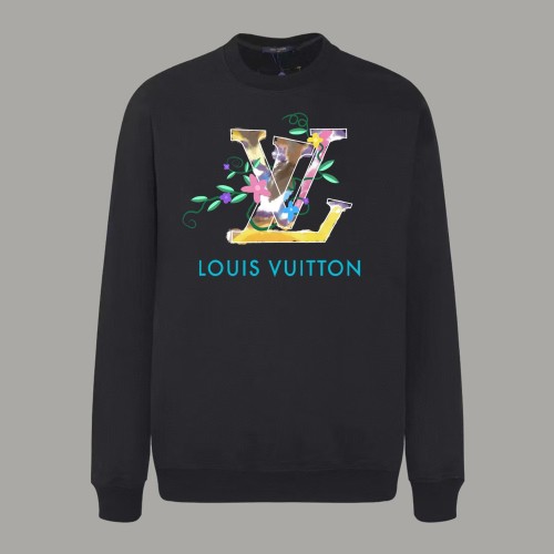 Louis Vuitton New Flower Logo Printed Sweatshirt Unisex Casual Round Neck Sportswear