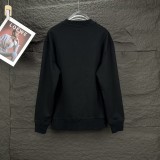 Prada New Embroidered Logo Round Neck Sweatshirt Unisex Casual Loose Sportswear