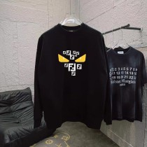 Fendi Monster FF Printed Sportswear Unisex Casual Round Neck Hoodie