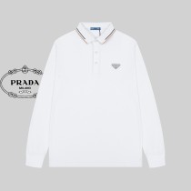 Prada Classic Fashion Casual Collar Long Sleeve Polo Shirt
