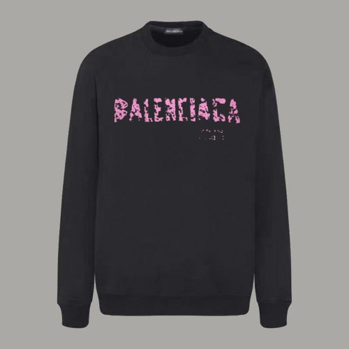 Balenciaga Fashion Logo Printed Round Neck Hoodie High Street Casual Sportswear