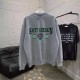 Balenciaga Retro Letter Logo Printed Washed Hoodie Unisex Casual Round Neck Sportswear