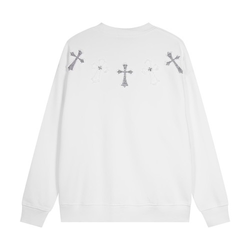 Chrome Hearts Heavy duty Diamond Cross Hoodie Unisex Casual Washed Sportswear