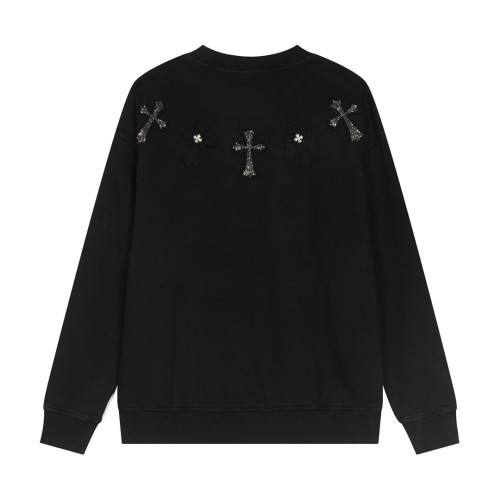 Chrome Hearts Heavy duty Diamond Cross Hoodie Unisex Casual Washed Sportswear