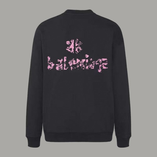 Balenciaga Fashion Logo Printed Round Neck Hoodie High Street Casual Sportswear