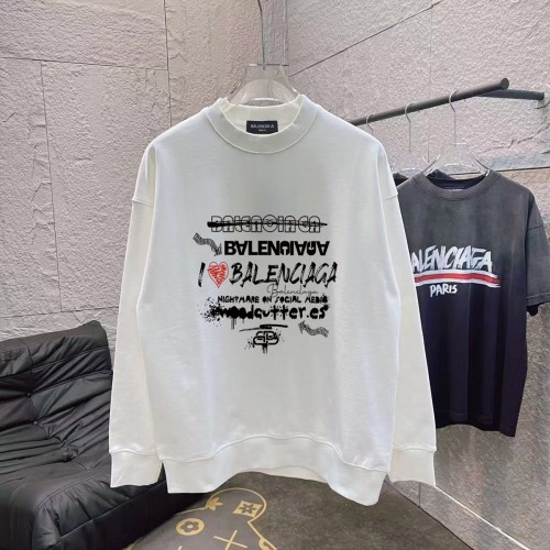 Balenciaga New Personalized Letter Logo Printed Sportswear Couple Casual Round Neck Hoodie