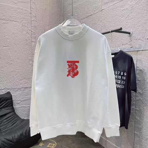 Burberry Classic Personalized Logo Printed Sportswear Unisex Casual Round Neck Hoodie