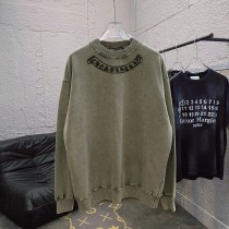 Chrome Hearts Washed Personalized Horseshoe Cross Printed Hoodie Unisex Casual Round Neck Sportswear