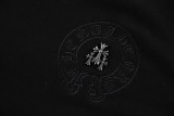 Chrome Hearts Heavy Industry Patchwork Cross Embroidered Logo Hoodie Unisex Casual Washed Sportswear