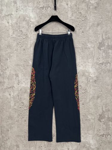 Balenciaga Classic Couple Flame Capsule Graffiti Sports Pants Long Pants