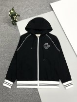 Gucci New Classic Couple Embroidered Logo Letter Zipper Hoodie