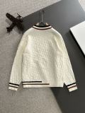 Louis Vuitton New Embroidered Logo Round Neck Wool Sweater