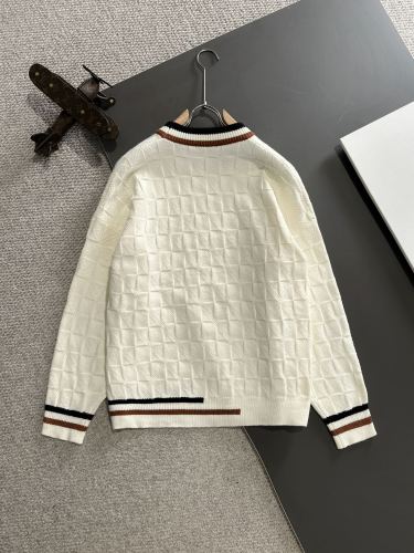 Louis Vuitton New Embroidered Logo Round Neck Wool Sweater