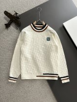 Louis Vuitton New Embroidered Logo Round Neck Wool Sweater