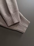 Dior New Embroidered Logo Round Neck Wool Sweater