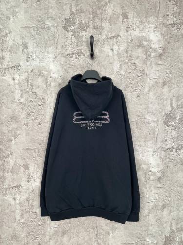 Balenciaga New BB Lock Hot Diamond Hoodie Unisex Casual Oversize Sportswear
