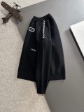 Dior New Embroidered Logo Round Neck Wool Sweater