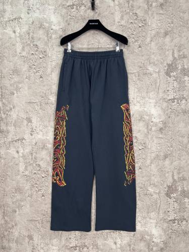 Balenciaga Classic Couple Flame Capsule Graffiti Sports Pants Long Pants