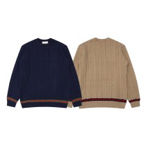 Gucci Classic Fried Dough Twists Wool Round Neck Pullover Sweater