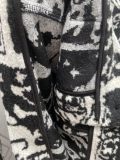 Louis Vuitton New Cute Piggy Portrait Comic Collar Wool Jacket Coat