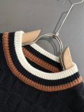 Louis Vuitton New Embroidered Logo Round Neck Wool Sweater