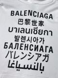 Balenciaga New Multi Language Logo Printed Hoodie Unisex Casual Oversize Sportswear