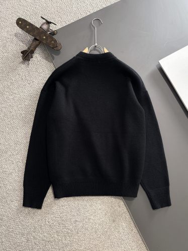 Fendi New Monster FF Printed Round Neck Wool Sweater